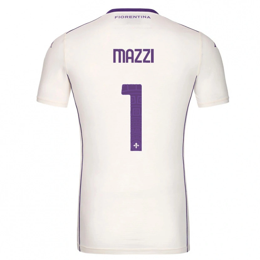 Danxen Kvinnor Tommaso Mazzi #1 Vit Lila Röd Bortatröja Matchtröjor 2025/26 Tröjor T-Tröja