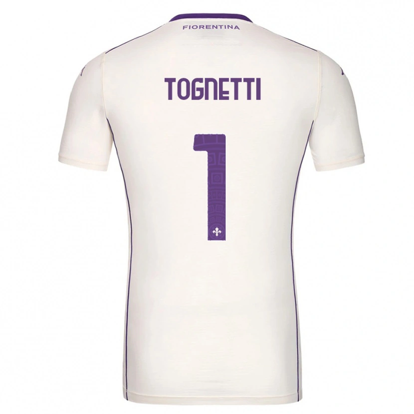 Danxen Kvinnor Laerte Tognetti #1 Vit Lila Röd Bortatröja Matchtröjor 2025/26 Tröjor T-Tröja