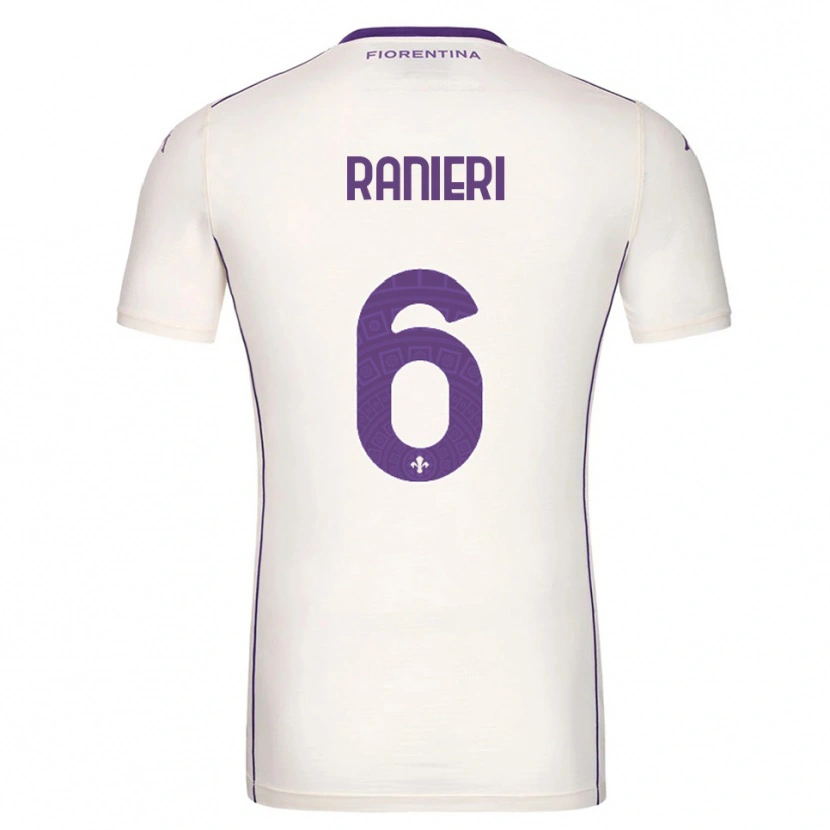 Danxen Kvinnor Luca Ranieri #6 Vit Lila Röd Bortatröja Matchtröjor 2025/26 Tröjor T-Tröja
