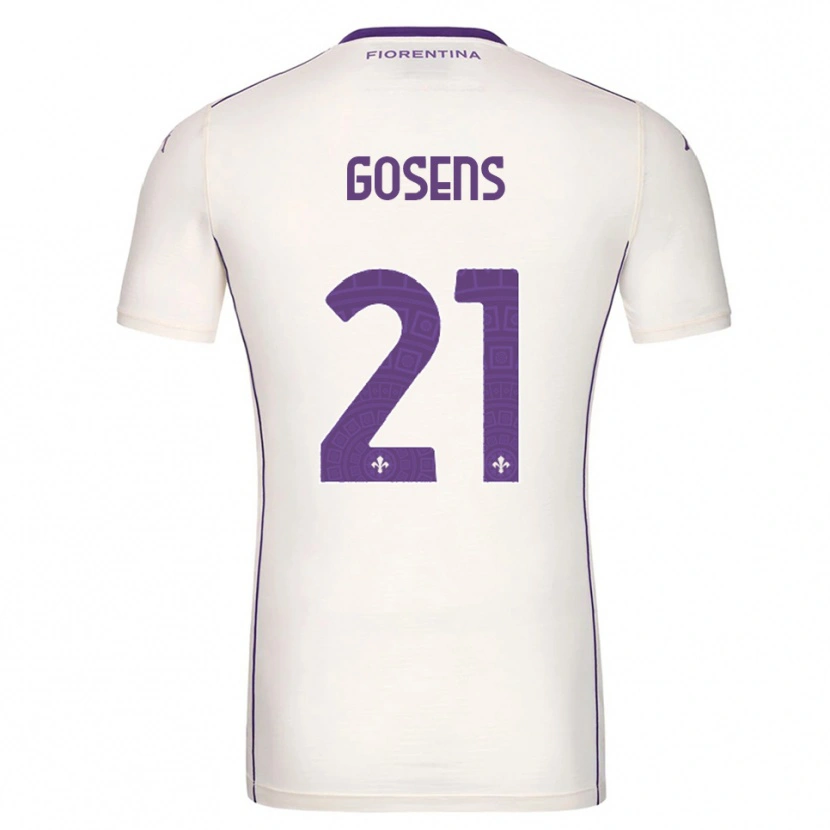 Danxen Kvinnor Robin Gosens #21 Vit Lila Röd Bortatröja Matchtröjor 2025/26 Tröjor T-Tröja