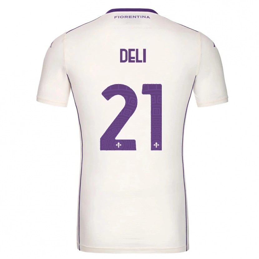 Danxen Kvinnor Lapo Deli #21 Vit Lila Röd Bortatröja Matchtröjor 2025/26 Tröjor T-Tröja