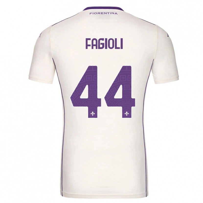 Danxen Kvinnor Nicolò Fagioli #44 Vit Lila Röd Bortatröja Matchtröjor 2025/26 Tröjor T-Tröja