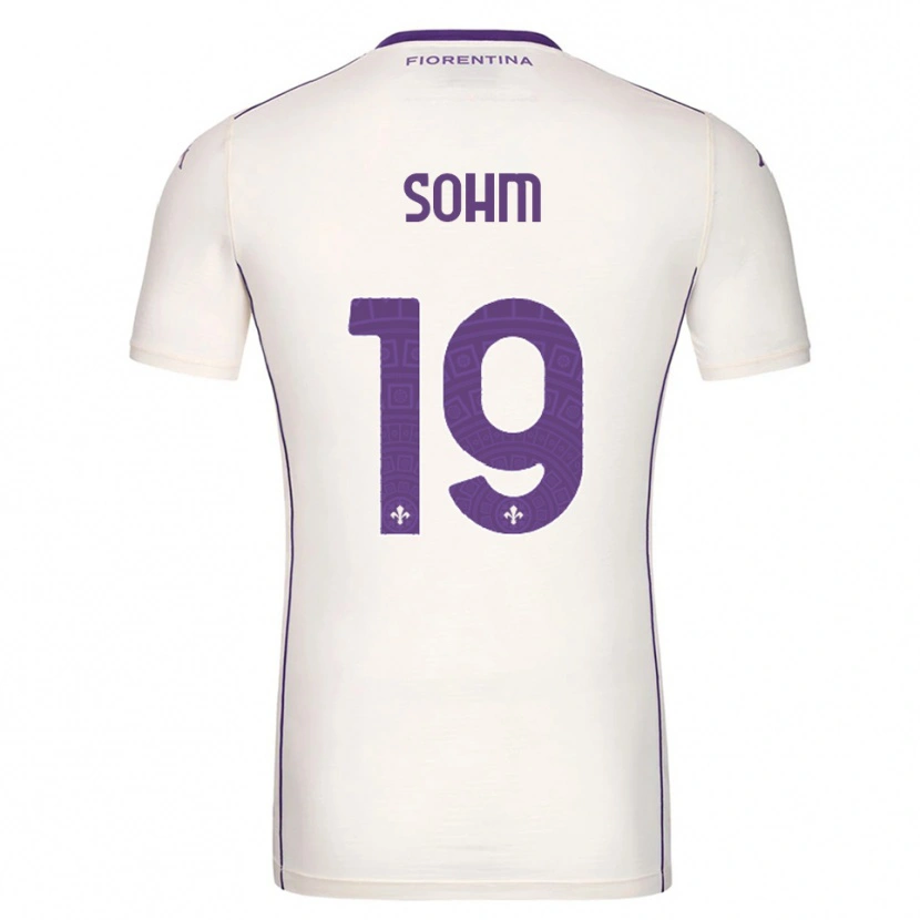 Danxen Kvinnor Simon Sohm #19 Vit Lila Röd Bortatröja Matchtröjor 2025/26 Tröjor T-Tröja