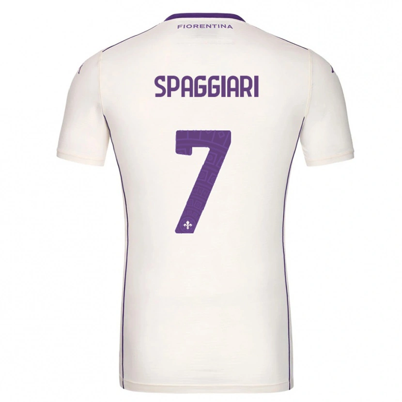 Danxen Kvinnor Riccardo Spaggiari #7 Vit Lila Röd Bortatröja Matchtröjor 2025/26 Tröjor T-Tröja