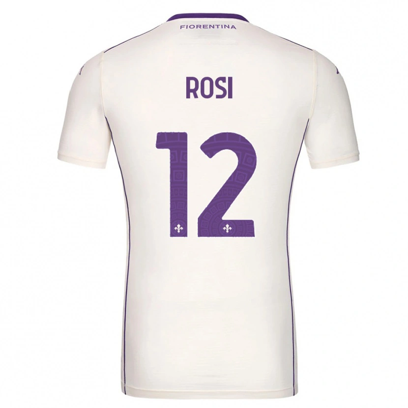 Danxen Kvinnor Ettore Rosi #12 Vit Lila Röd Bortatröja Matchtröjor 2025/26 Tröjor T-Tröja