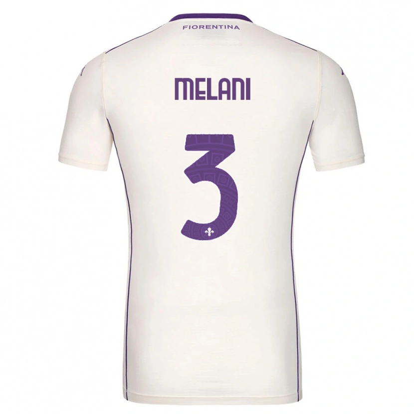Danxen Kvinnor Federico Melani #3 Vit Lila Röd Bortatröja Matchtröjor 2025/26 Tröjor T-Tröja