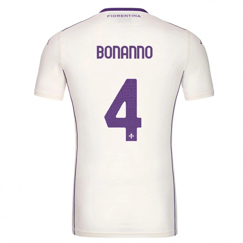 Danxen Kvinnor Piergiorgio Bonanno #4 Vit Lila Röd Bortatröja Matchtröjor 2025/26 Tröjor T-Tröja