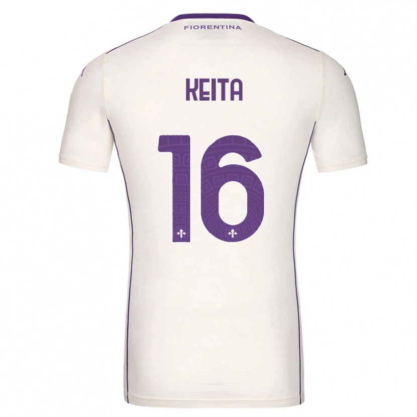 Danxen Kvinnor Bala Keita #16 Vit Lila Röd Bortatröja Matchtröjor 2025/26 Tröjor T-Tröja