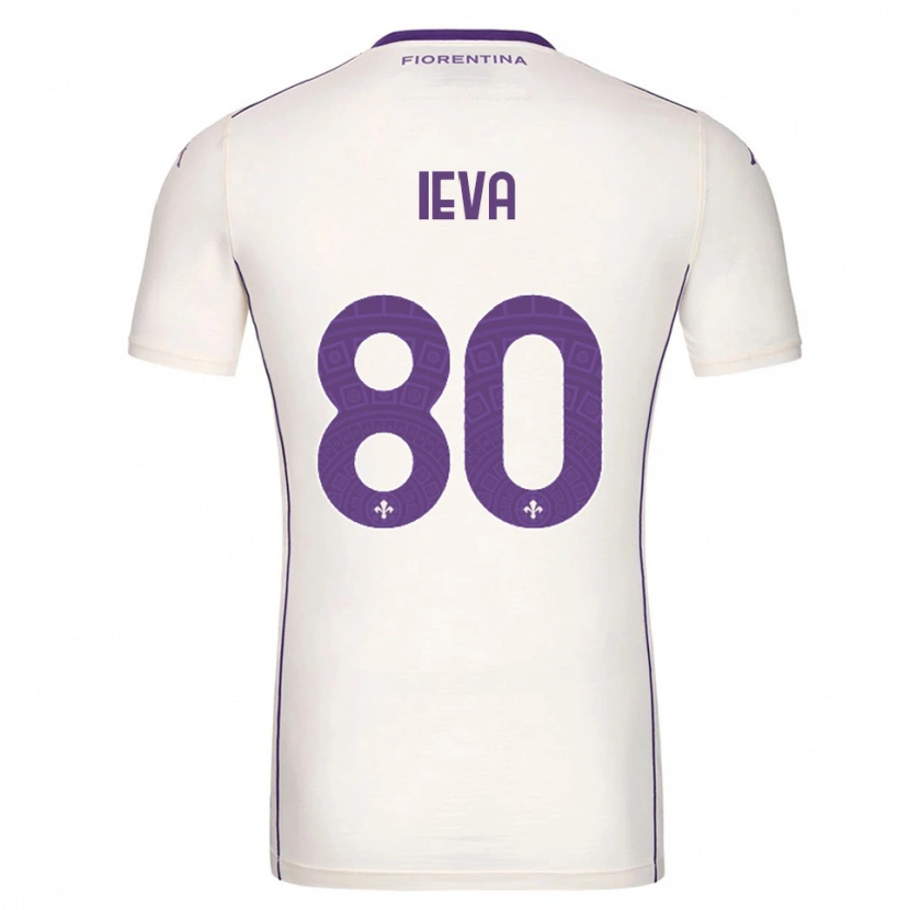 Danxen Kvinnor Stella Ieva #80 Vit Lila Röd Bortatröja Matchtröjor 2025/26 Tröjor T-Tröja