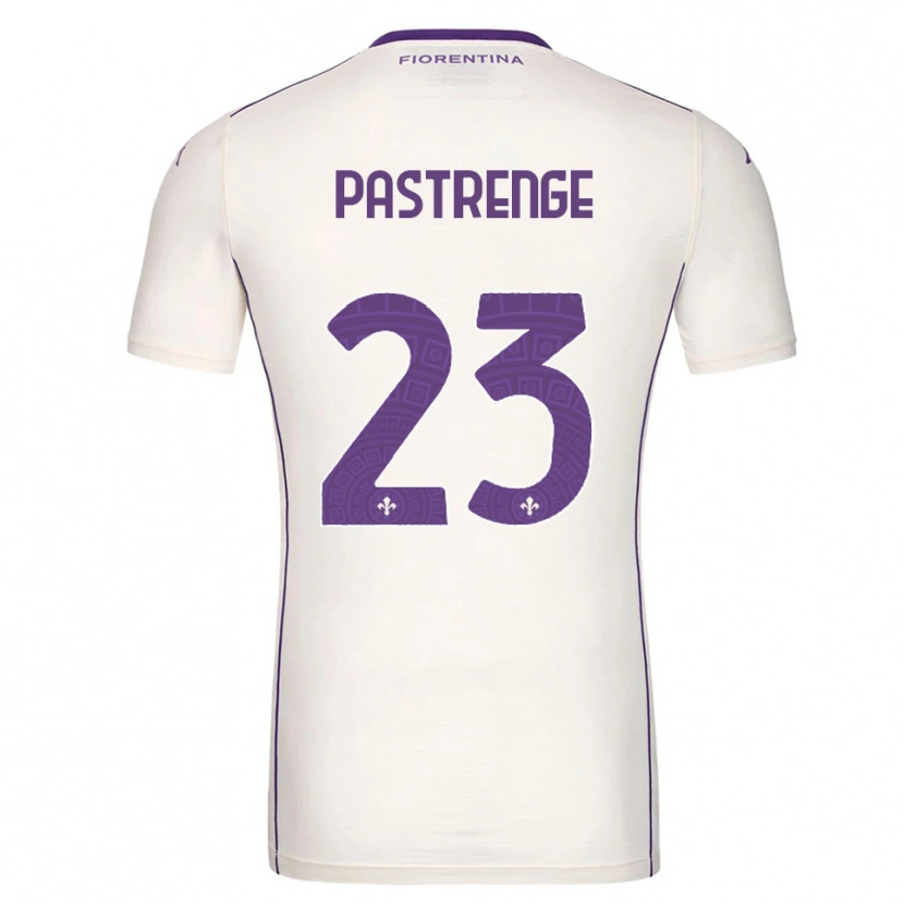 Danxen Kvinnor Lucia Pastrenge #23 Vit Lila Röd Bortatröja Matchtröjor 2025/26 Tröjor T-Tröja