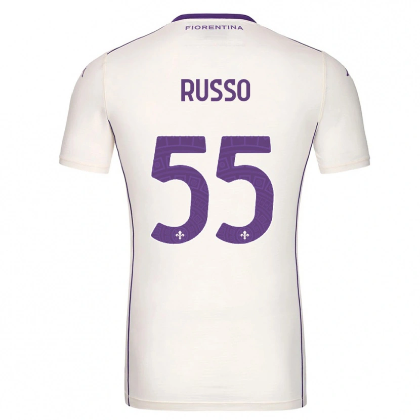 Danxen Kvinnor Federica Russo #55 Vit Lila Röd Bortatröja Matchtröjor 2025/26 Tröjor T-Tröja