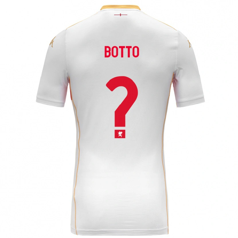 Danxen Kvinnor Achille Botto #0 Vit Röd Bortatröja Matchtröjor 2025/26 Tröjor T-Tröja
