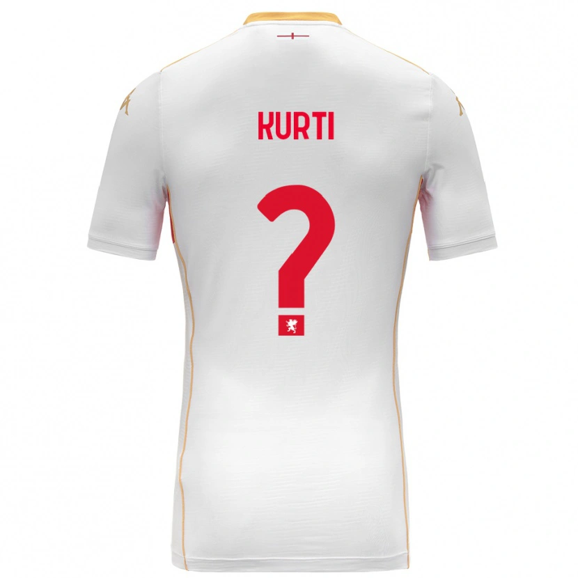Danxen Kvinnor Darli Kurti #0 Vit Röd Bortatröja Matchtröjor 2025/26 Tröjor T-Tröja