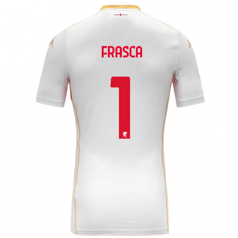 Danxen Kvinnor Andrea Frasca #1 Vit Röd Bortatröja Matchtröjor 2025/26 Tröjor T-Tröja