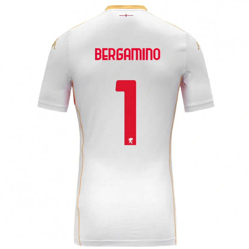 Danxen Kvinnor Giovanni Bergamino #1 Vit Röd Bortatröja Matchtröjor 2025/26 Tröjor T-Tröja