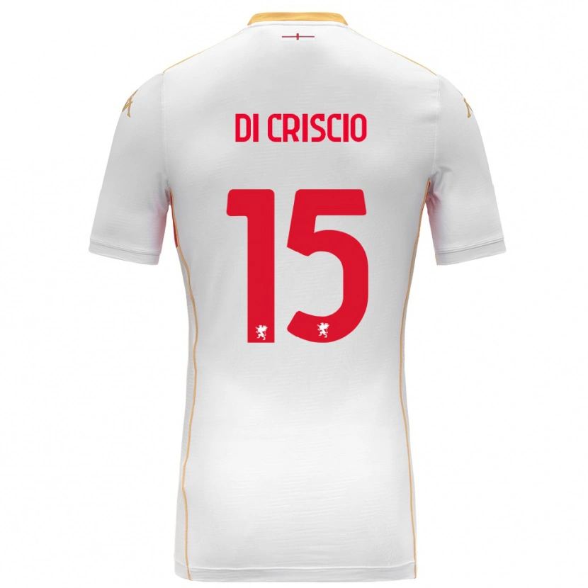 Danxen Kvinnor Federica Di Criscio #15 Vit Röd Bortatröja Matchtröjor 2025/26 Tröjor T-Tröja