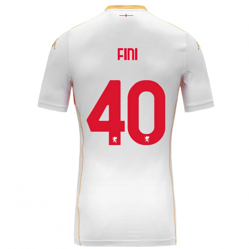 Danxen Kvinnor Seydou Fini #40 Vit Röd Bortatröja Matchtröjor 2025/26 Tröjor T-Tröja