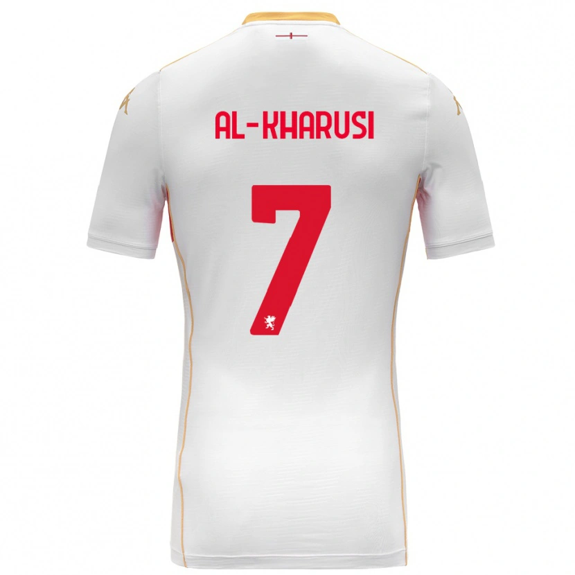 Danxen Kvinnor Suhayb Al-Kharusi #7 Vit Röd Bortatröja Matchtröjor 2025/26 Tröjor T-Tröja