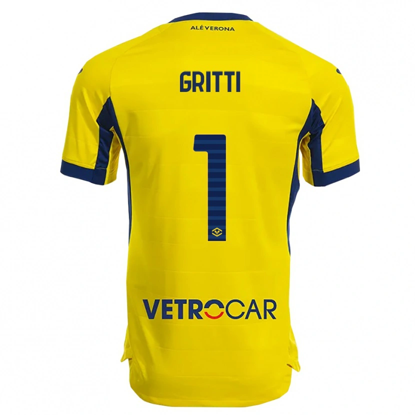 Danxen Kvinnor Alessia Gritti #1 Gul Marinblå Bortatröja Matchtröjor 2025/26 Tröjor T-Tröja