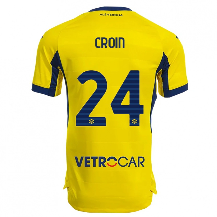 Danxen Kvinnor Nicole Croin #24 Gul Marinblå Bortatröja Matchtröjor 2025/26 Tröjor T-Tröja