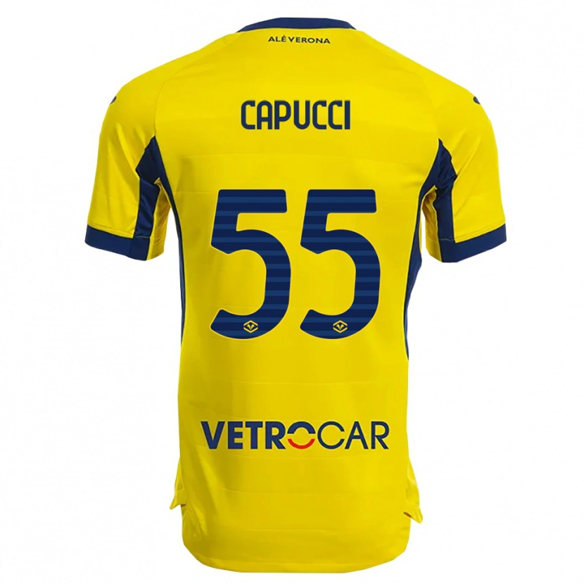Danxen Kvinnor Laura Capucci #55 Gul Marinblå Bortatröja Matchtröjor 2025/26 Tröjor T-Tröja