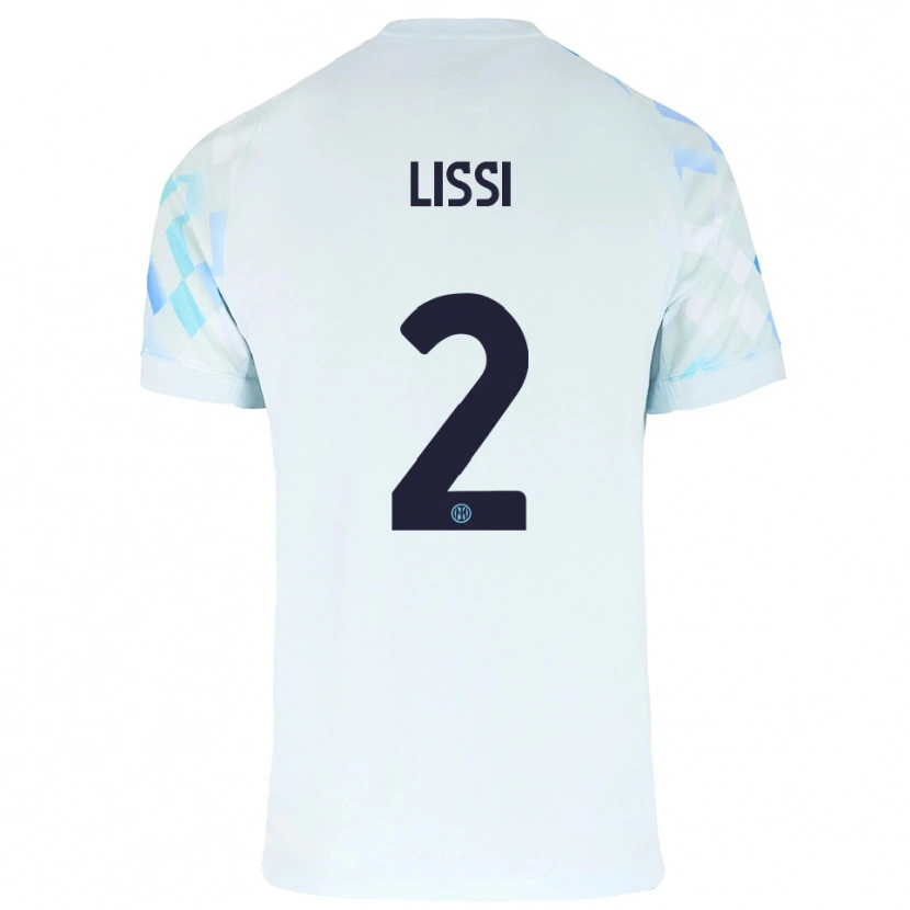 Danxen Kvinnor Thomas Lissi #2 Vit Blå Bortatröja Matchtröjor 2025/26 Tröjor T-Tröja