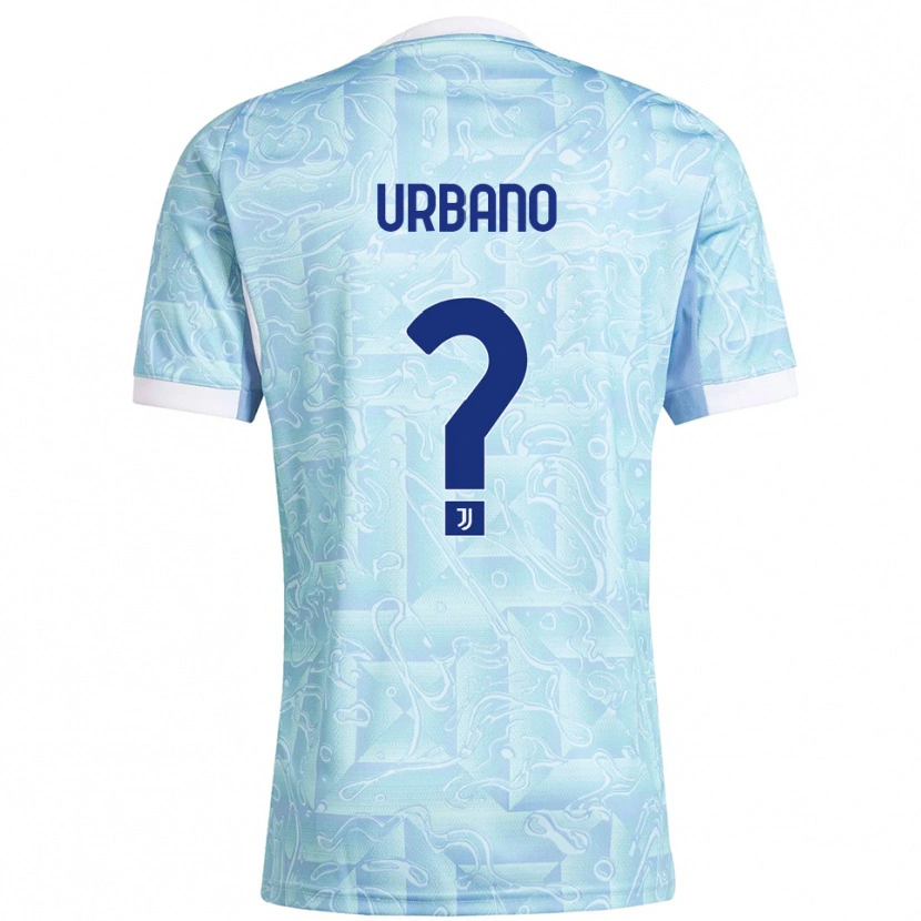 Danxen Kvinnor Giacomo Urbano #0 Himmelsblå Gul Bortatröja Matchtröjor 2025/26 Tröjor T-Tröja