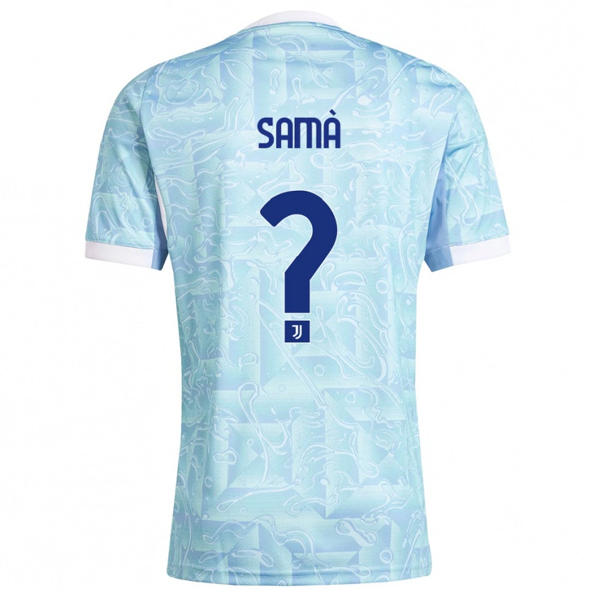 Danxen Kvinnor Alberto Samà #0 Himmelsblå Gul Bortatröja Matchtröjor 2025/26 Tröjor T-Tröja
