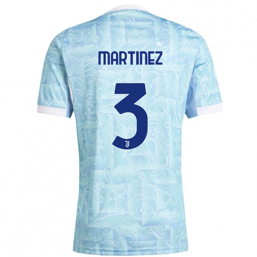 Danxen Kvinnor Bruno Martinez #3 Himmelsblå Gul Bortatröja Matchtröjor 2025/26 Tröjor T-Tröja