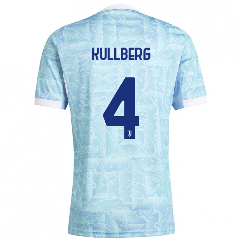 Danxen Kvinnor Emma Nanny Charlotte Kullberg #4 Himmelsblå Gul Bortatröja Matchtröjor 2025/26 Tröjor T-Tröja