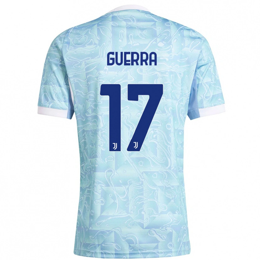 Danxen Kvinnor Simone Guerra #17 Himmelsblå Gul Bortatröja Matchtröjor 2025/26 Tröjor T-Tröja