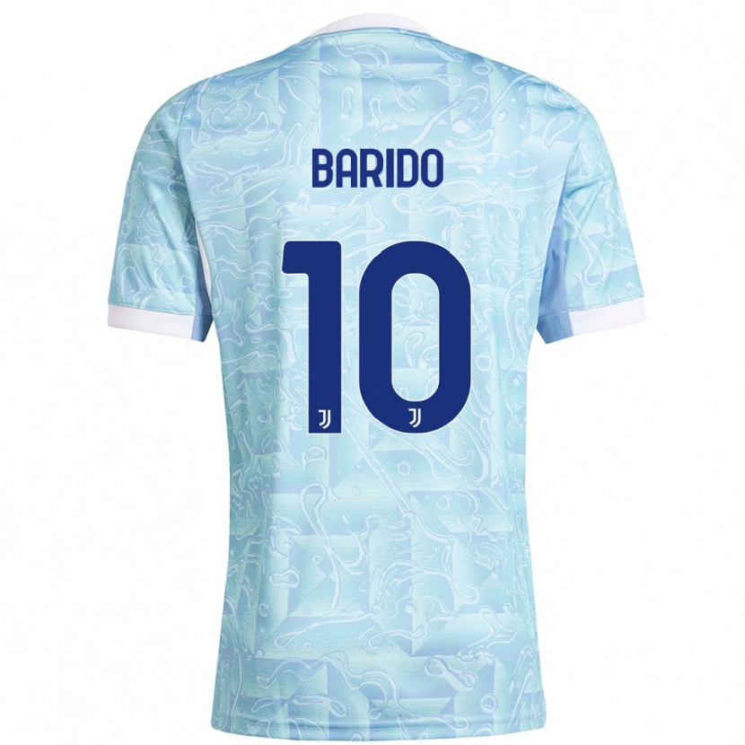 Danxen Kvinnor Francisco Baridó #10 Himmelsblå Gul Bortatröja Matchtröjor 2025/26 Tröjor T-Tröja