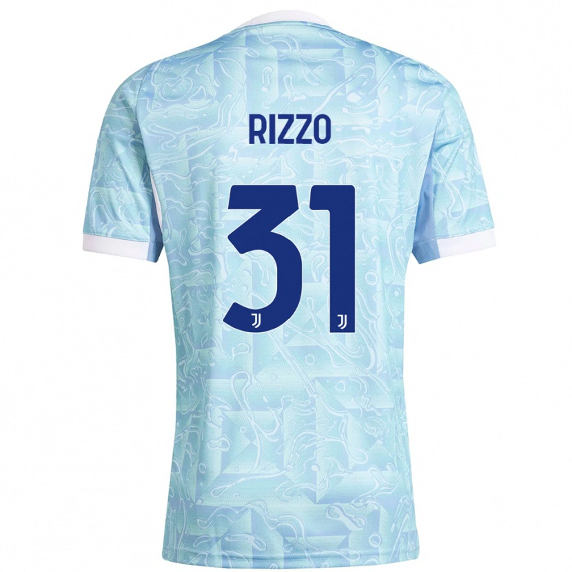 Danxen Kvinnor Niccolò Rizzo #31 Himmelsblå Gul Bortatröja Matchtröjor 2025/26 Tröjor T-Tröja