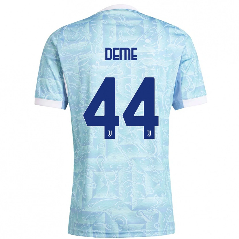 Danxen Kvinnor Serigne Deme #44 Himmelsblå Gul Bortatröja Matchtröjor 2025/26 Tröjor T-Tröja