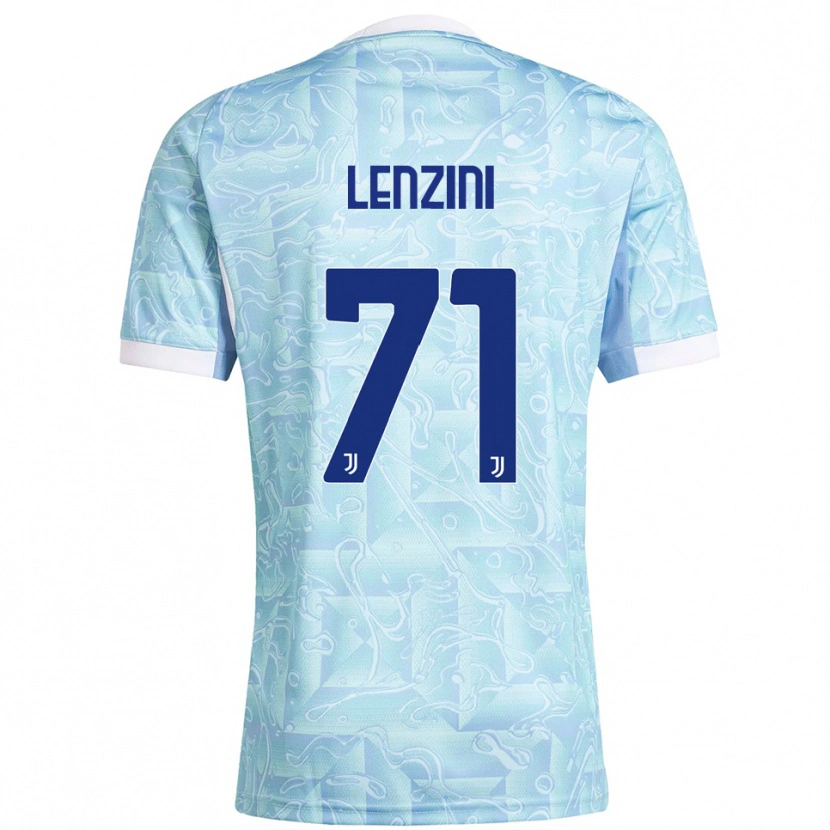 Danxen Kvinnor Martina Lenzini #71 Himmelsblå Gul Bortatröja Matchtröjor 2025/26 Tröjor T-Tröja