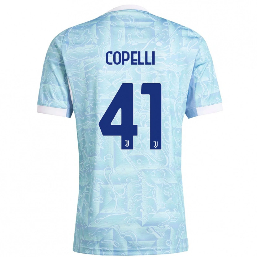 Danxen Kvinnor Anna Copelli #41 Himmelsblå Gul Bortatröja Matchtröjor 2025/26 Tröjor T-Tröja