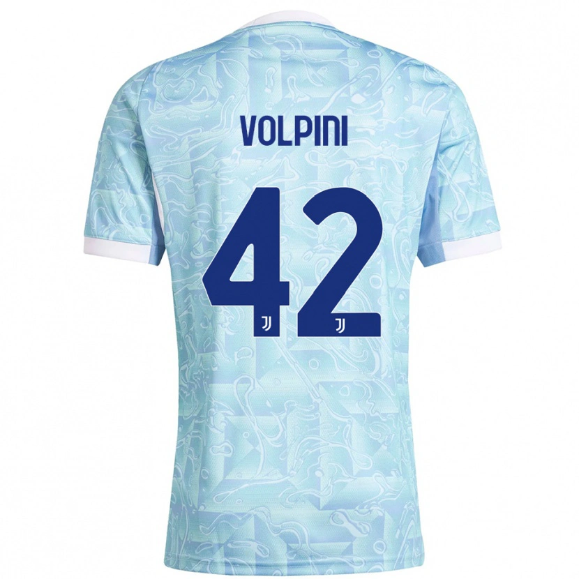 Danxen Kvinnor Viola Volpini #42 Himmelsblå Gul Bortatröja Matchtröjor 2025/26 Tröjor T-Tröja