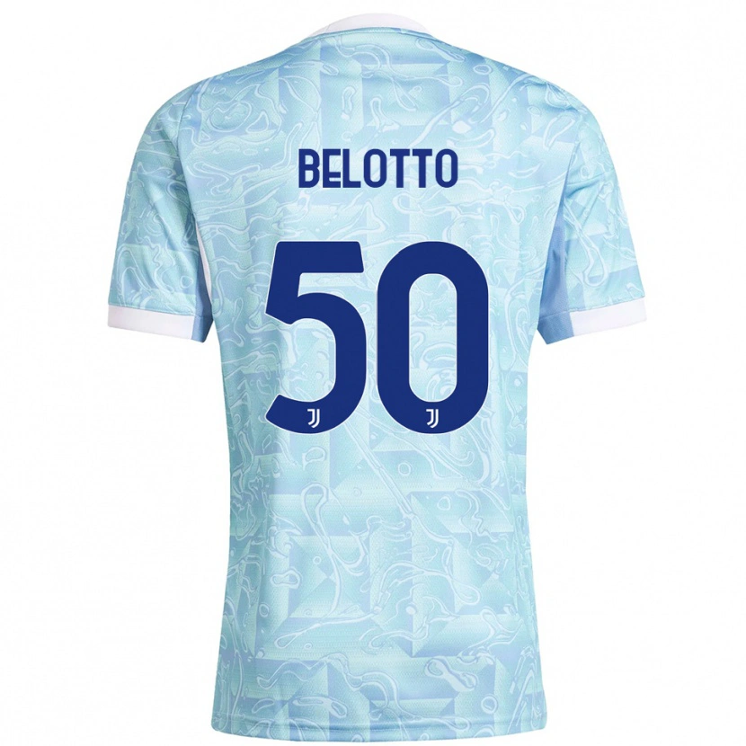 Danxen Kvinnor Soledad Belotto #50 Himmelsblå Gul Bortatröja Matchtröjor 2025/26 Tröjor T-Tröja