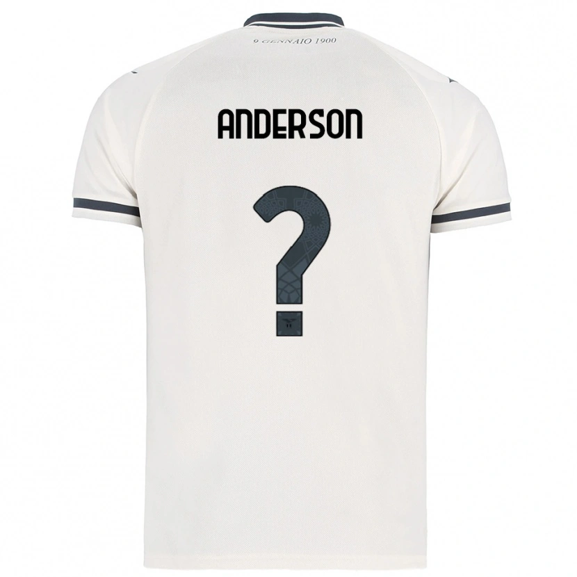 Danxen Kvinnor Andre Anderson #0 Vit Marinblå Bortatröja Matchtröjor 2025/26 Tröjor T-Tröja