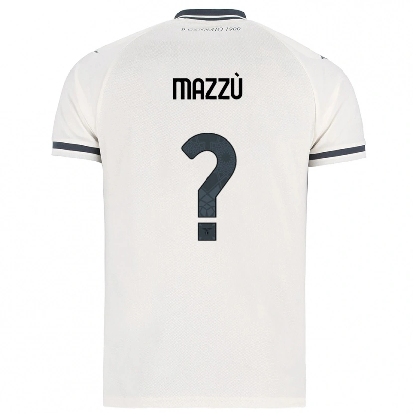Danxen Kvinnor Domenico Mazzù #0 Vit Marinblå Bortatröja Matchtröjor 2025/26 Tröjor T-Tröja