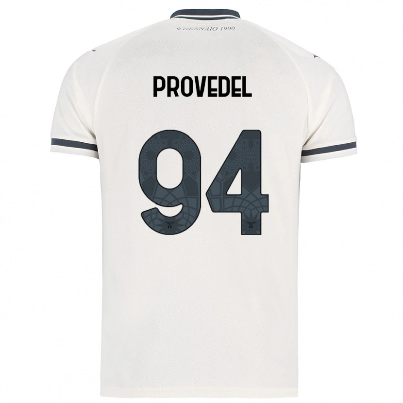 Danxen Kvinnor Ivan Provedel #94 Vit Marinblå Bortatröja Matchtröjor 2025/26 Tröjor T-Tröja