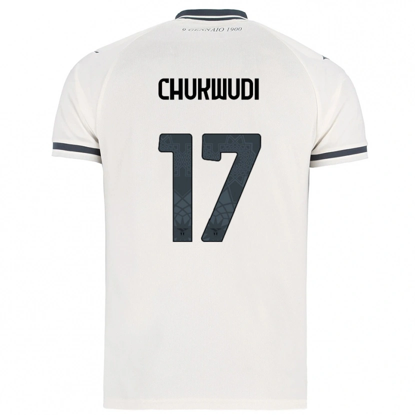 Danxen Kvinnor Ogonna Franca Chukwudi #17 Vit Marinblå Bortatröja Matchtröjor 2025/26 Tröjor T-Tröja