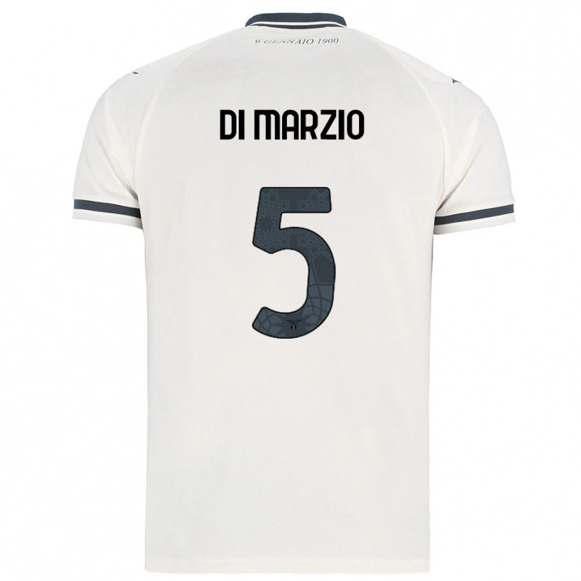 Danxen Kvinnor Flavio Di Marzio #5 Vit Marinblå Bortatröja Matchtröjor 2025/26 Tröjor T-Tröja