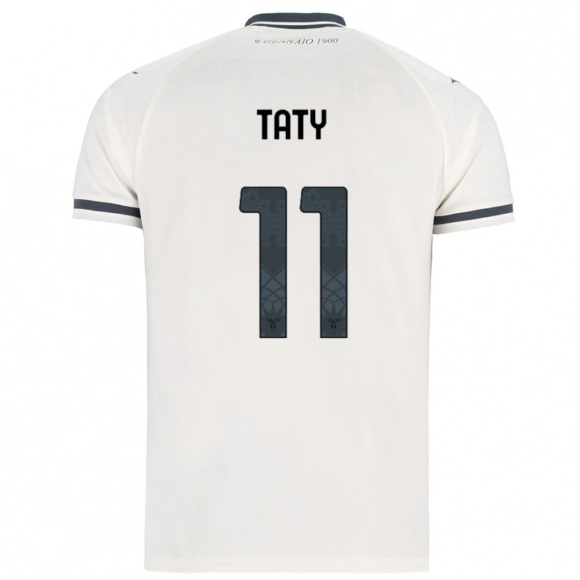 Danxen Kvinnor Taty Castellanos #11 Vit Marinblå Bortatröja Matchtröjor 2025/26 Tröjor T-Tröja