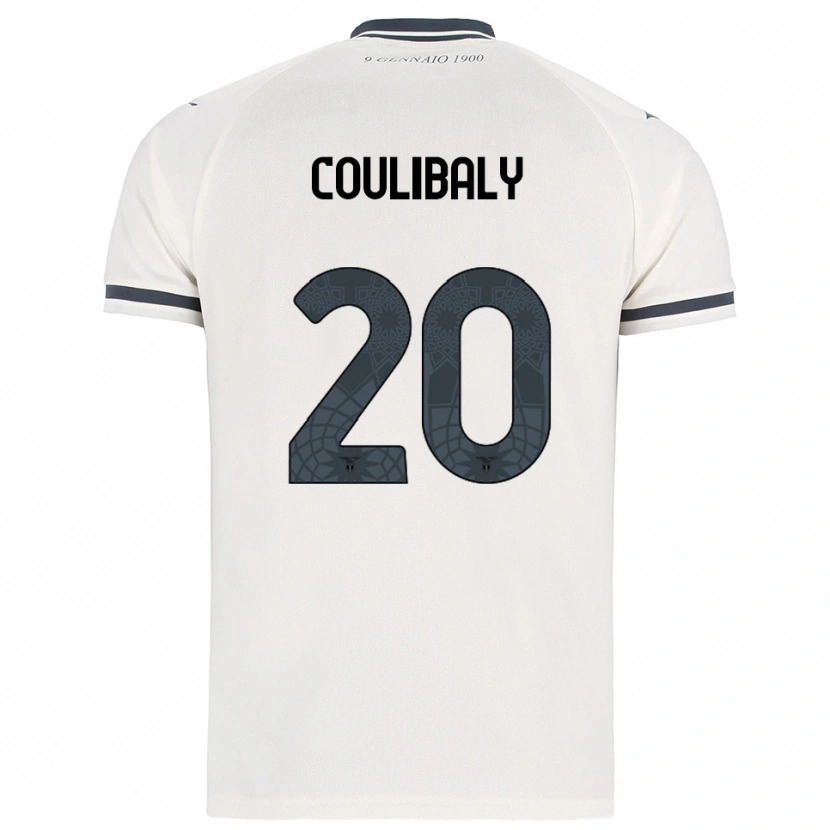 Danxen Kvinnor Larsson Coulibaly #20 Vit Marinblå Bortatröja Matchtröjor 2025/26 Tröjor T-Tröja