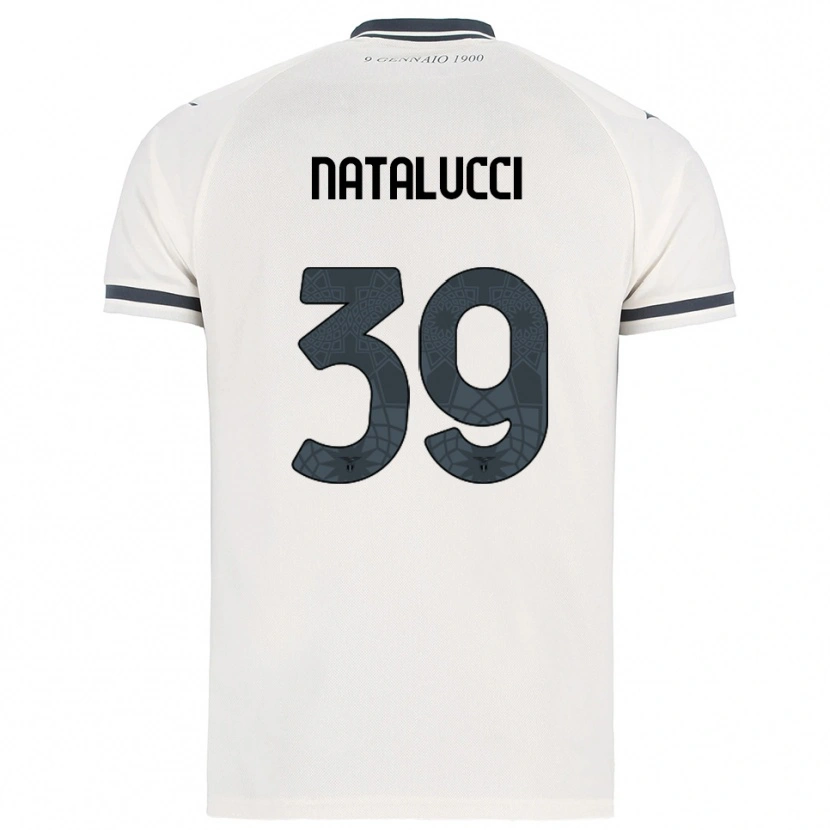 Danxen Kvinnor Serena Natalucci #39 Vit Marinblå Bortatröja Matchtröjor 2025/26 Tröjor T-Tröja