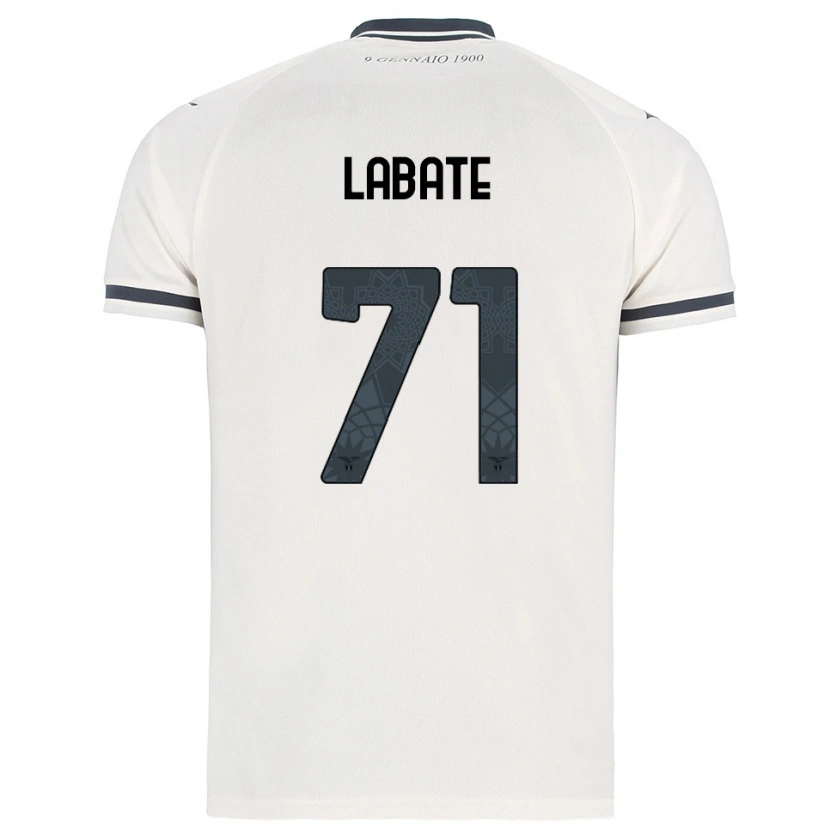 Danxen Kvinnor Camilla Labate #71 Vit Marinblå Bortatröja Matchtröjor 2025/26 Tröjor T-Tröja
