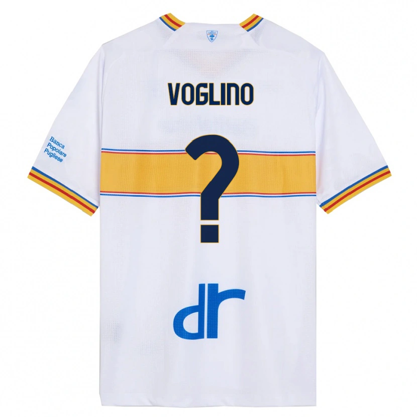 Danxen Kvinnor Giacomo Voglino #0 Vit Gul Bortatröja Matchtröjor 2025/26 Tröjor T-Tröja