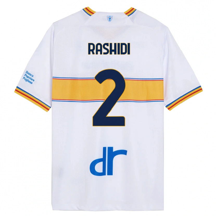 Danxen Kvinnor William Rashidi #2 Vit Gul Bortatröja Matchtröjor 2025/26 Tröjor T-Tröja
