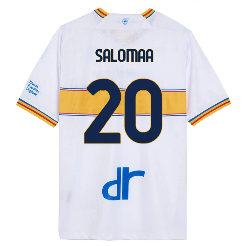 Danxen Kvinnor Henri Salomaa #20 Vit Gul Bortatröja Matchtröjor 2025/26 Tröjor T-Tröja